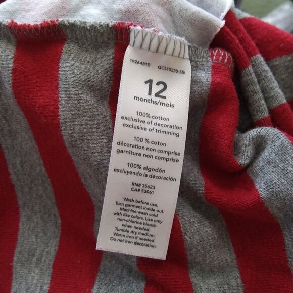 Lot of 2 Carter's Baby Pajamas Dinosaurs Stripes Monsters 100% Cotton 12 Months - Picture 11 of 11